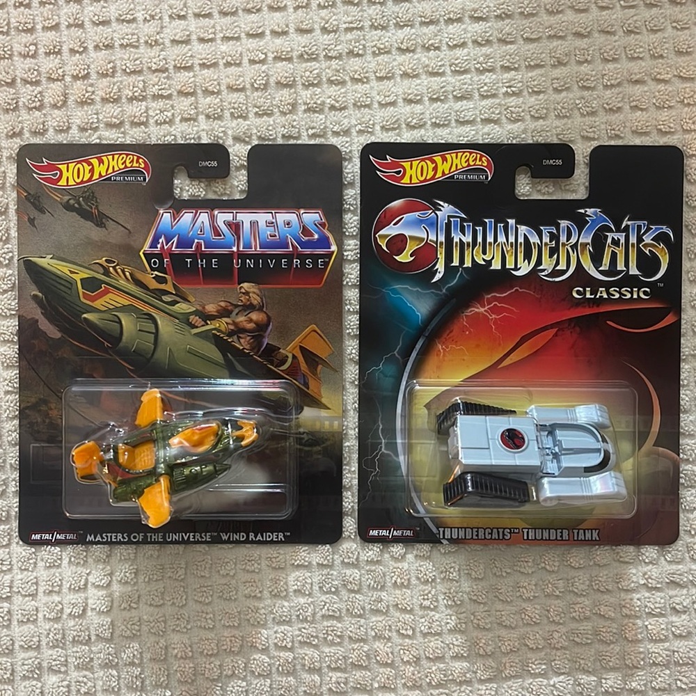 Hot Wheels Thundercats and Master of The Universe Classic Die cast - Set of 2